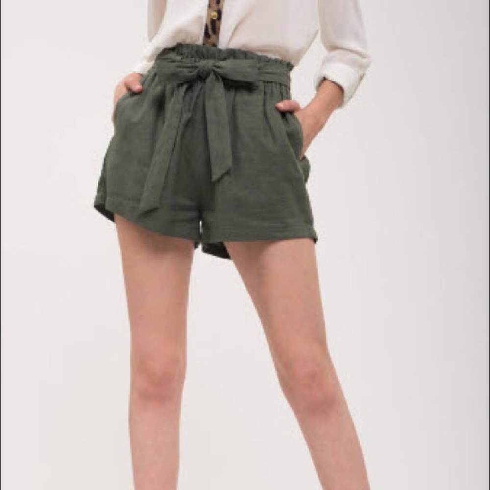 Olive shorts - Picture 2 of 5